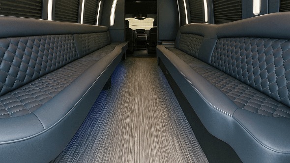 Interior of Anaheim Party Bus Company's 40 Passenger Party Bus in Anaheim