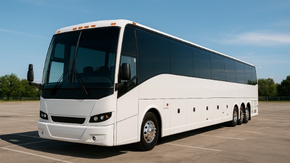 Exterior of Costa Mesa Party Bus Company's 50 Passenger Party Bus in Costa Mesa