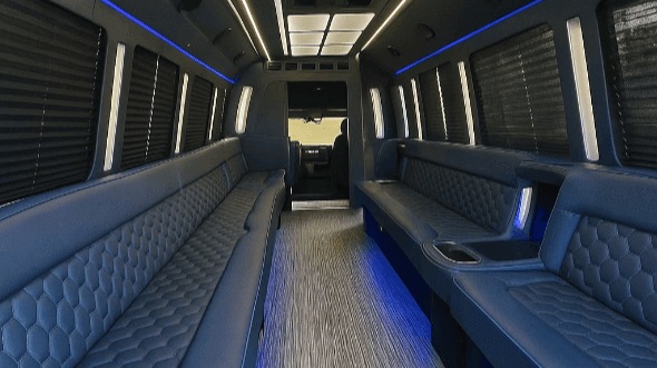 Interior of Placentia Party Bus Company's 50 Passenger Party Bus in Placentia