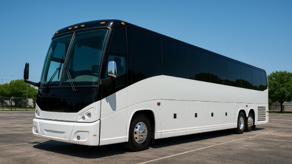 Exterior of Irvine Party Bus Company's 50 Passenger Party Bus in Irvine
