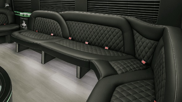 Santa Ana 15 passenger party bus interior