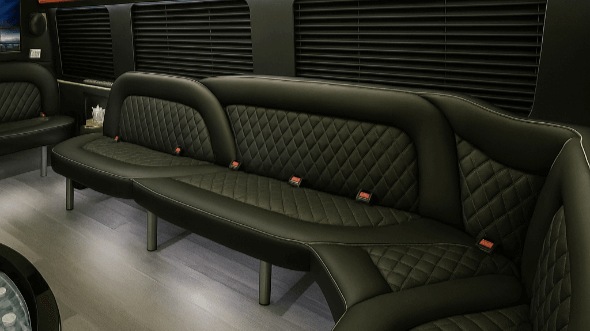 Santa Ana 18 passenger party bus interior