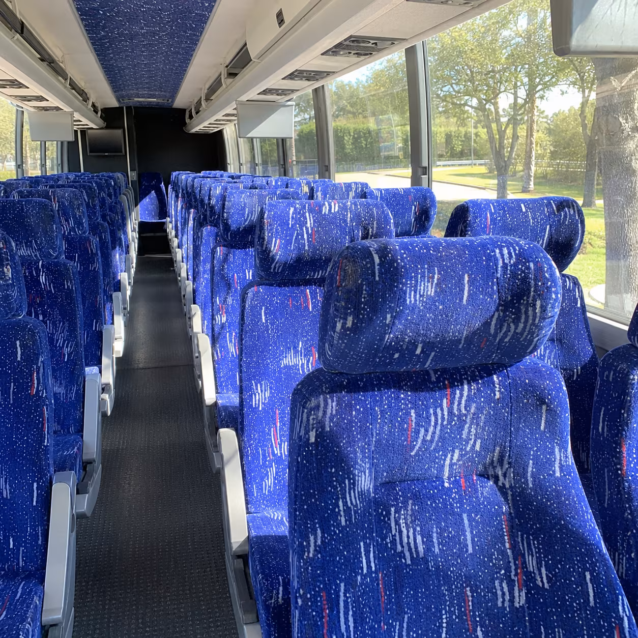 Santa Ana Airport Shuttle & Transportation party bus interior