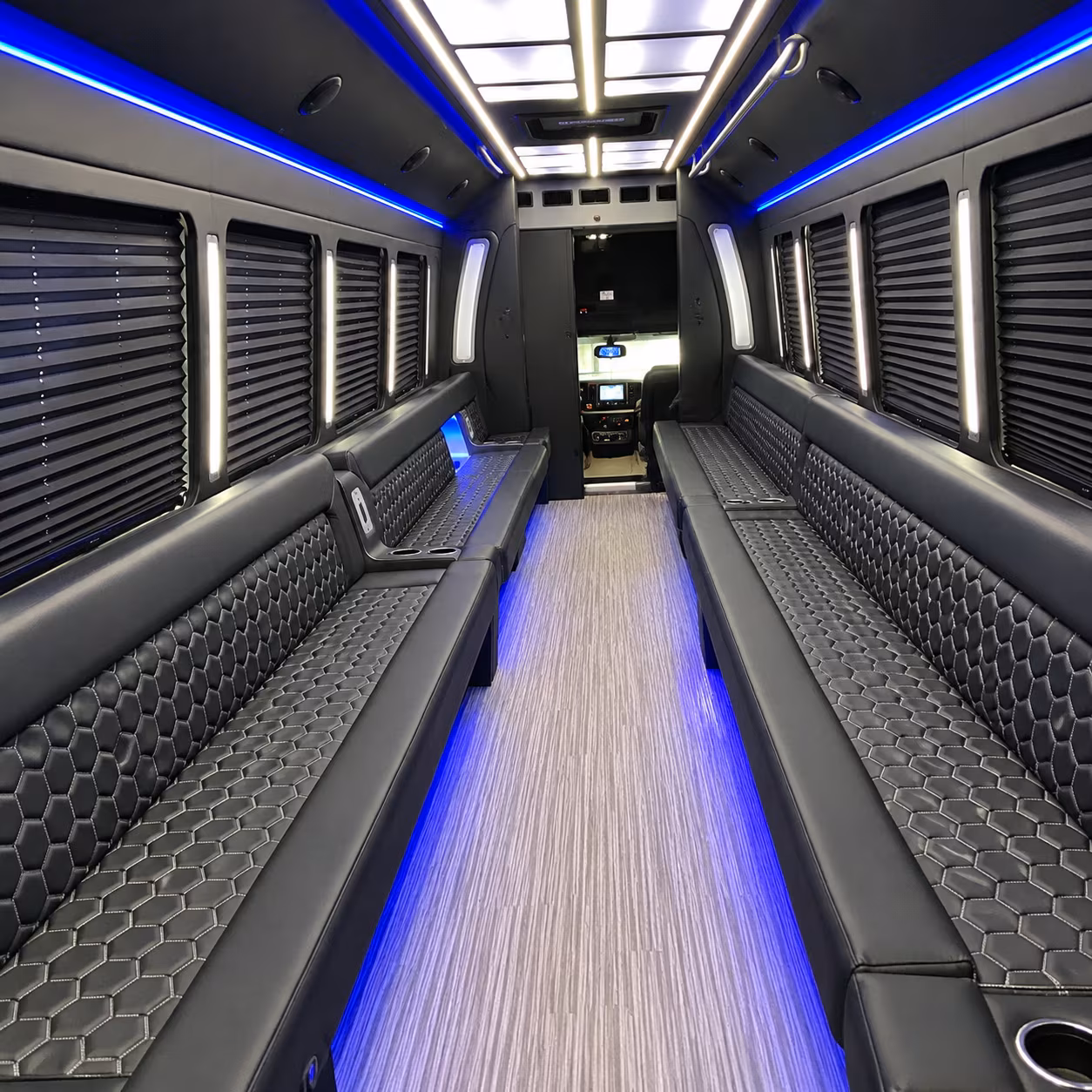 Santa Ana Bachelor & Bachelorette Transportation party bus exterior