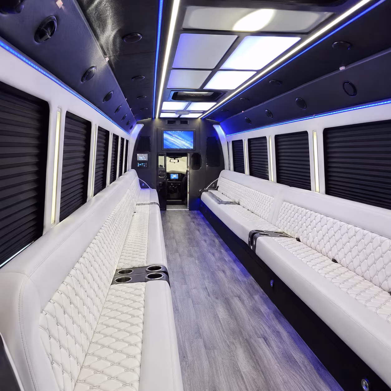 Santa Ana Concert & Music Festival Transportation party bus exterior