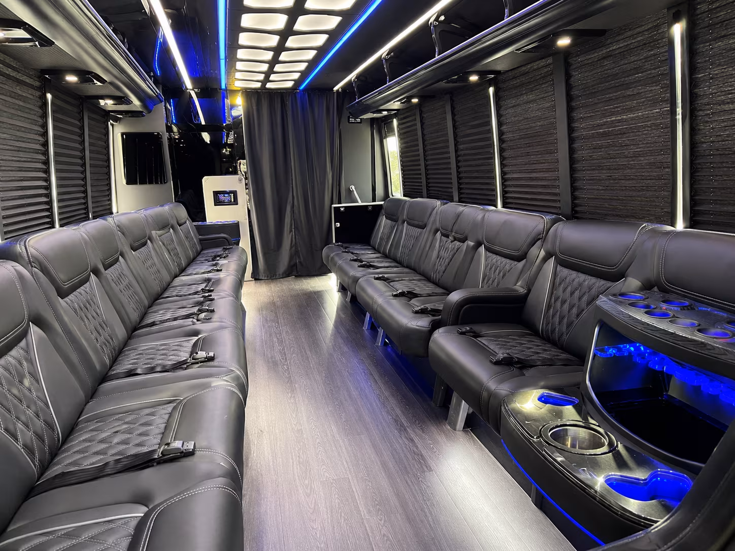 Santa Ana Prom & Homecoming Transportation onboard seating