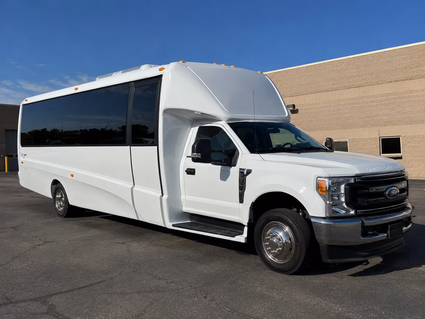 Santa Ana School Event Transportation party bus exterior