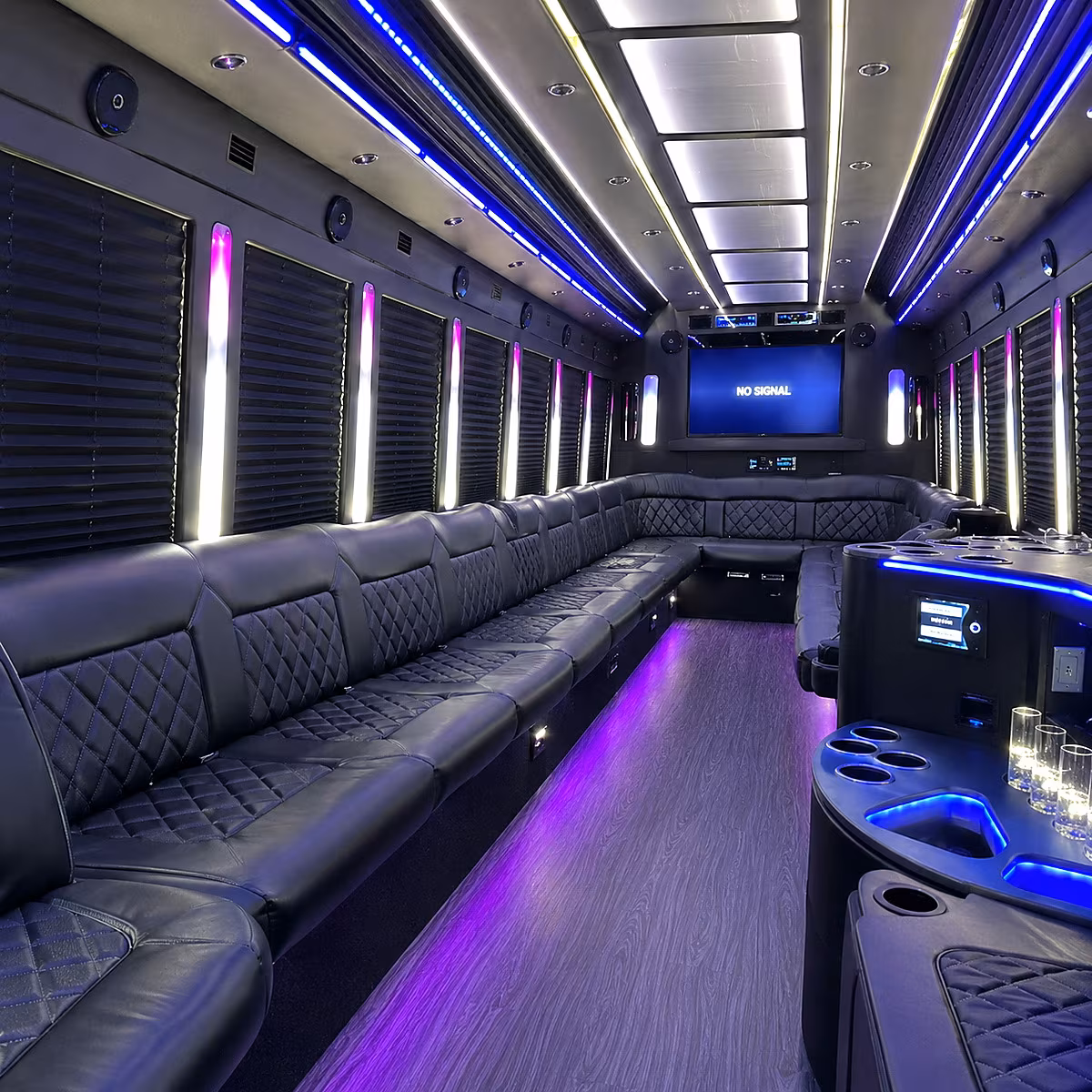 Santa Ana Winery Tour & Pub Crawl Transportation onboard seating
